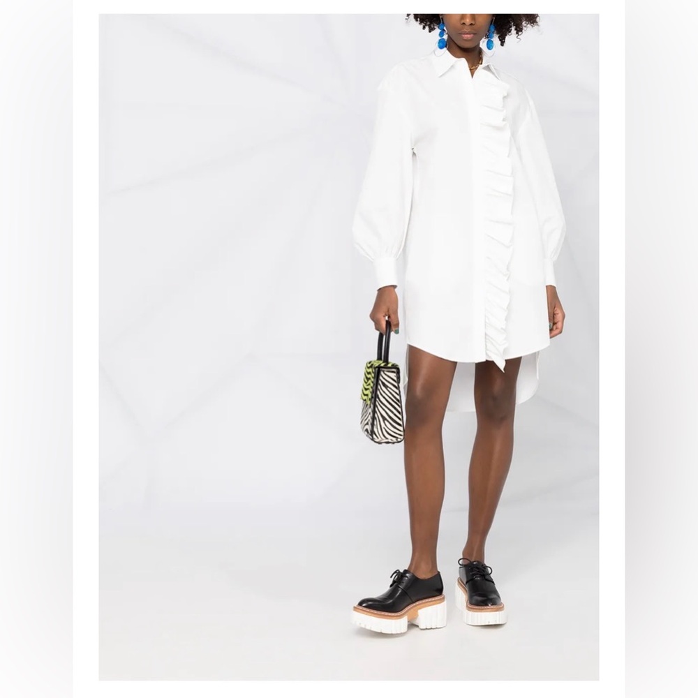 MSGM ruffle detail shirt dress IT 40 - Picture 3 of 9